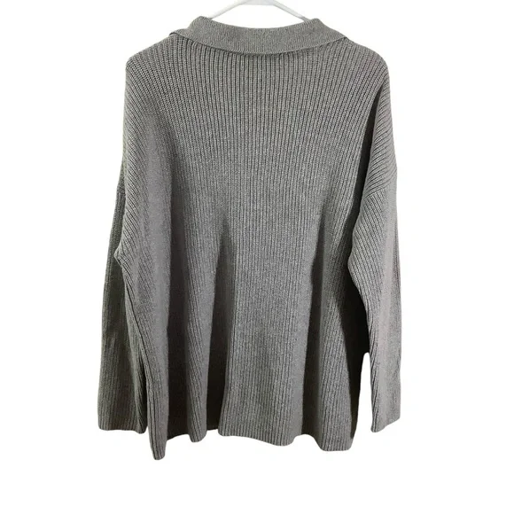 Eileen Fisher
Cashmere and Cotton Blend Polo Knit Sweater - Picture 3 of 6